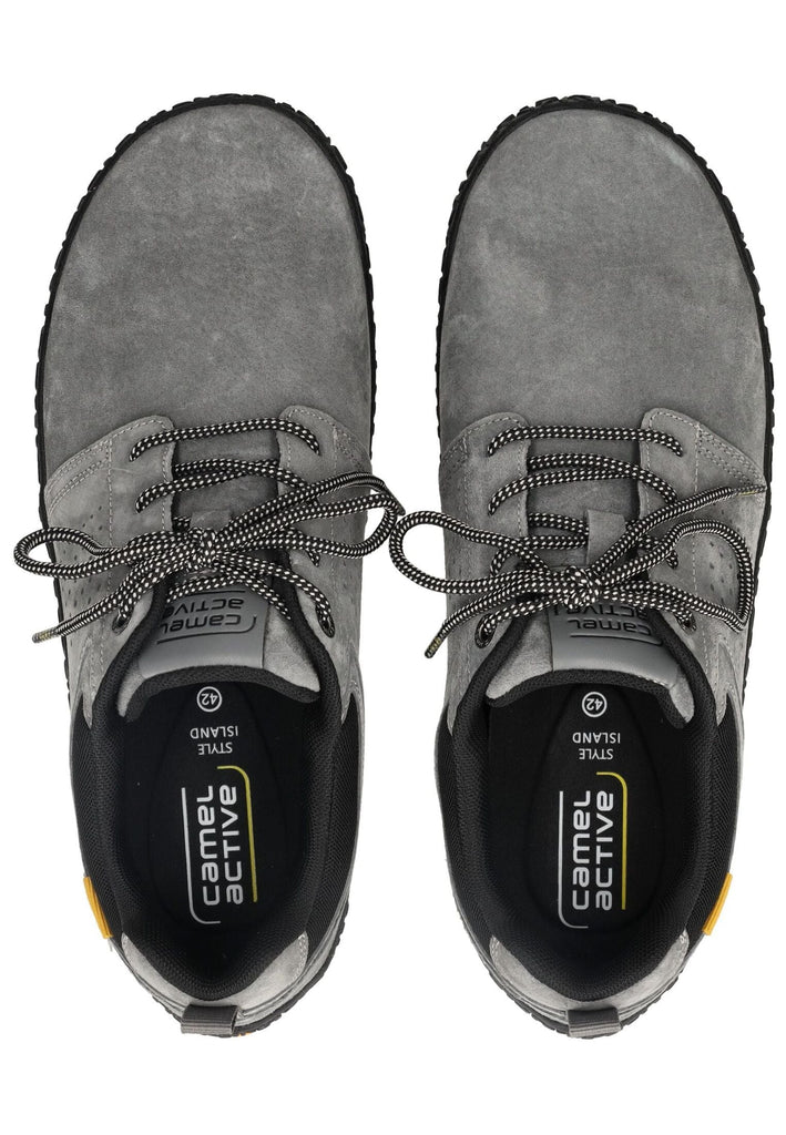 camel active Halbschuhe Veloursleder Grau
