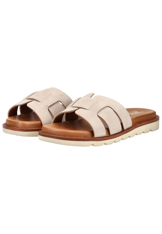 camel active Pantoletten Leder Beige