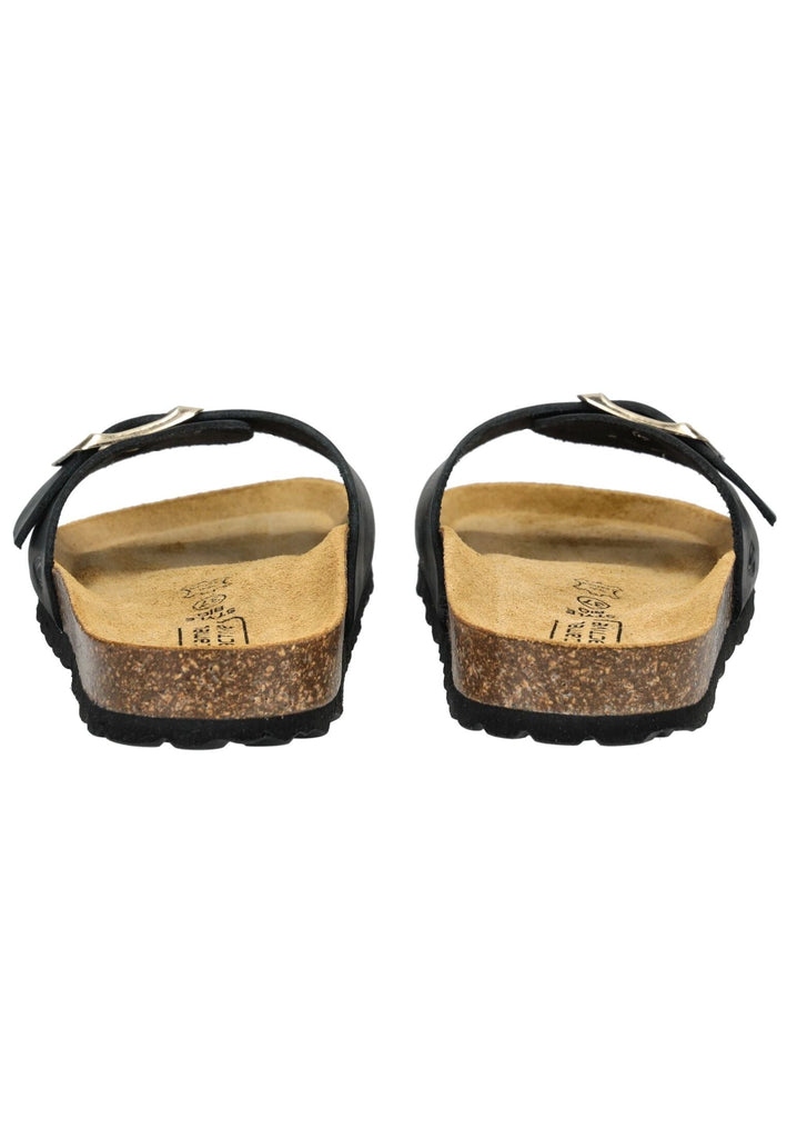 camel active Pantoletten Leder Schwarz