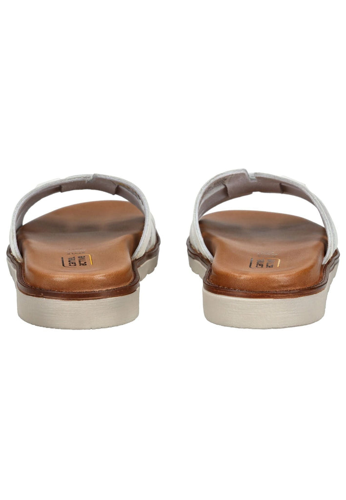 camel active Pantoletten Leder Weiß
