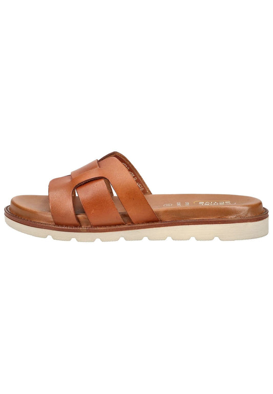 camel active Pantoletten Nappaleder Tan