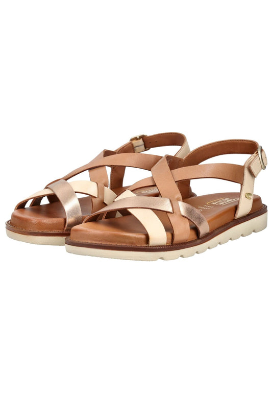 camel active Sandalen Nappaleder Gold/Beige