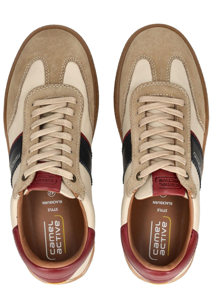 camel active Sneaker Leder Beige/Blau