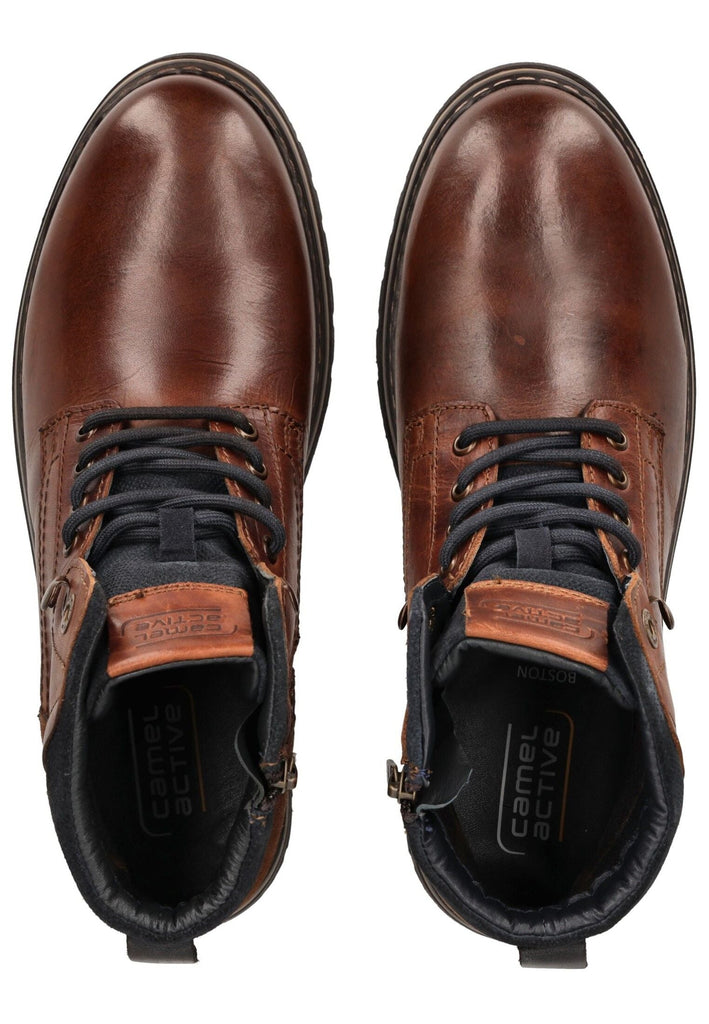 camel active Stiefelette Leder Cognac Warmfutter