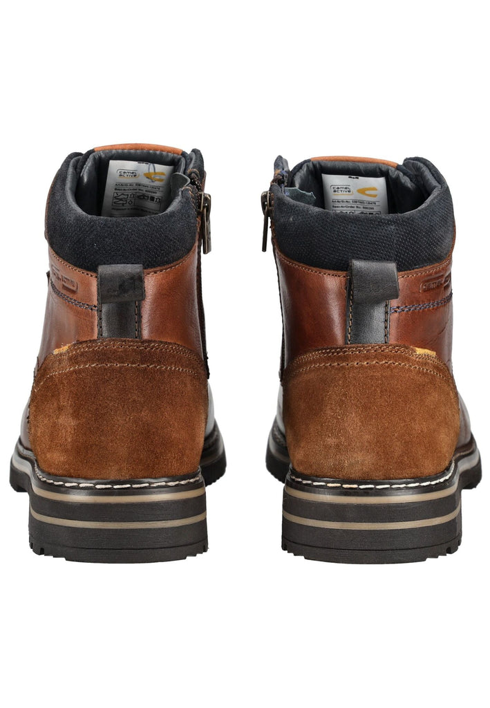 camel active Stiefelette Leder Cognac Warmfutter
