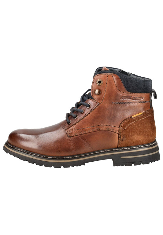 camel active Stiefelette Leder Cognac Warmfutter