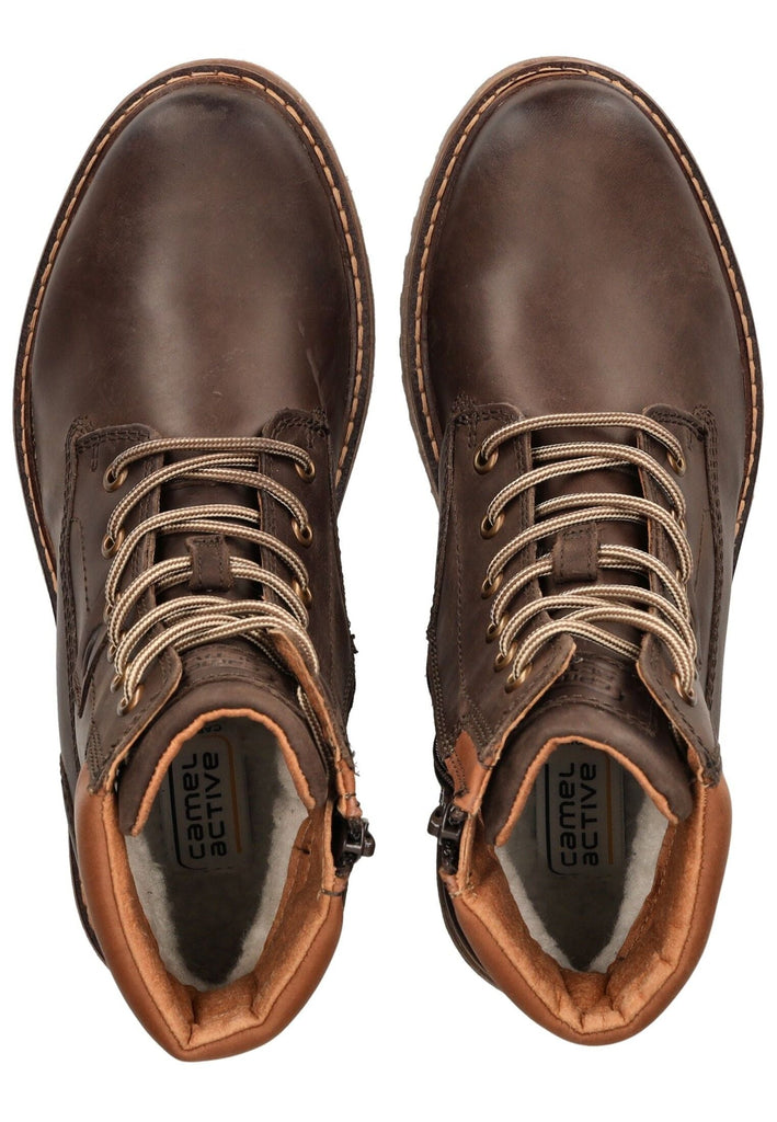 camel active Stiefelette Leder Dunkelbraun Warmfutter