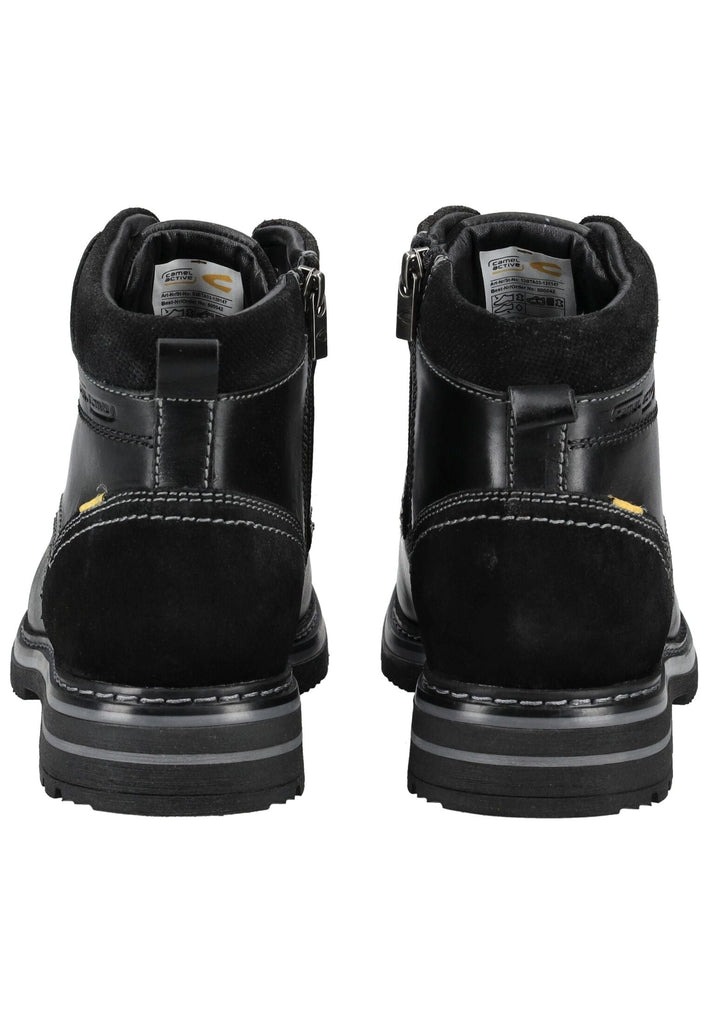 camel active Stiefelette Leder Schwarz Kombi Warmfutter