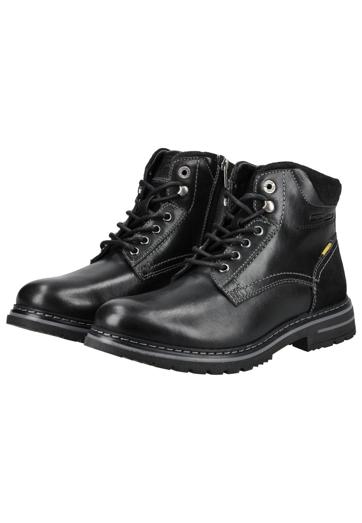 camel active Stiefelette Leder Schwarz Kombi Warmfutter