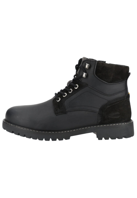 camel active Stiefelette Leder Schwarz/Schwarz Warmfutter