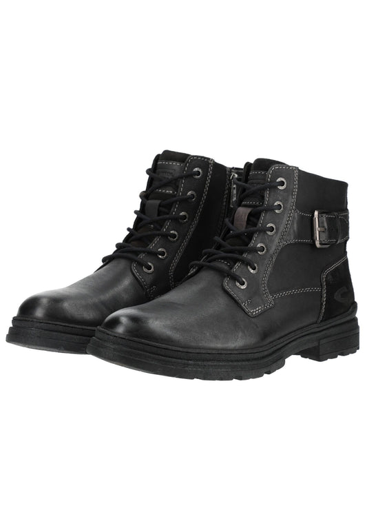 camel active Stiefelette Leder Schwarz/Schwarz Warmfutter