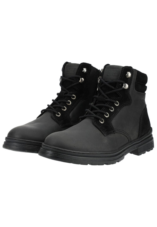 camel active Stiefelette Leder Schwarz/Schwarz Warmfutter