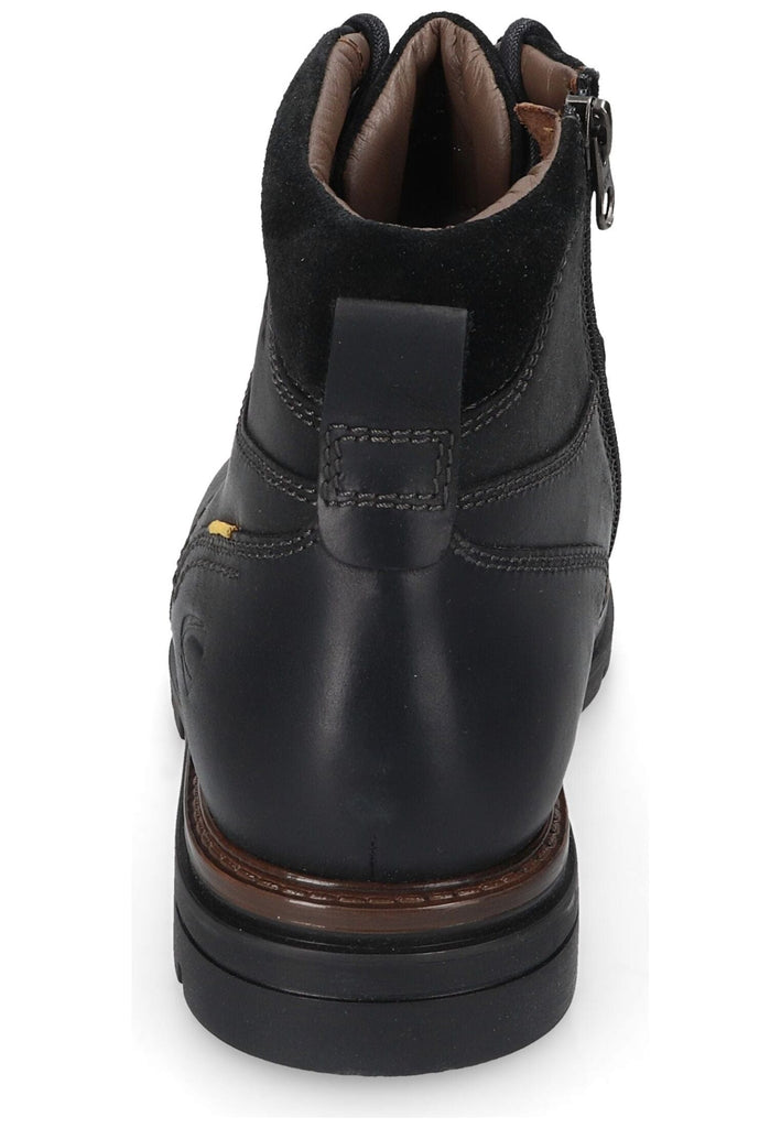 camel active Stiefelette Leder Schwarz Warmfutter