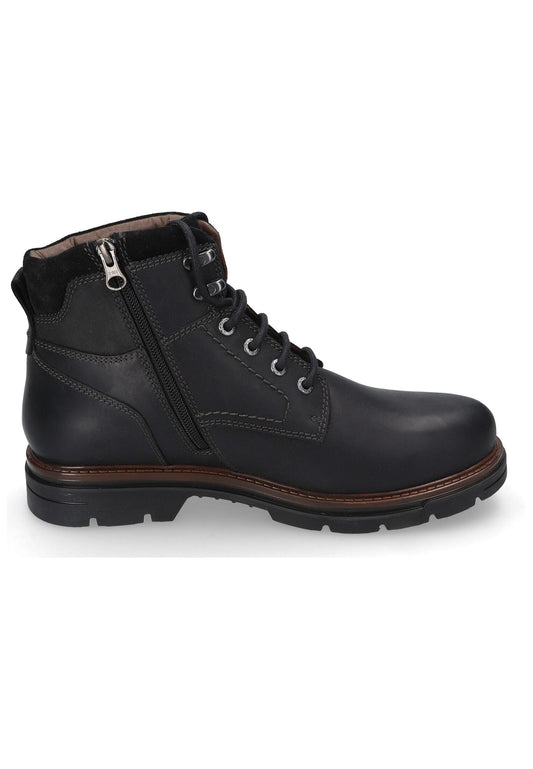 camel active Stiefelette Leder Schwarz Warmfutter