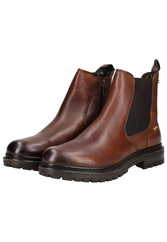 camel active Stiefelette Leder/Textil Braun