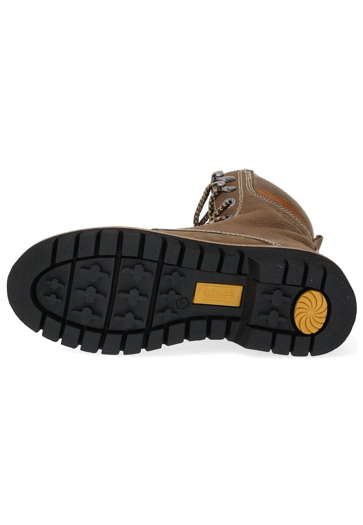 camel active Stiefelette Leder/Textil Khaki Warmfutter