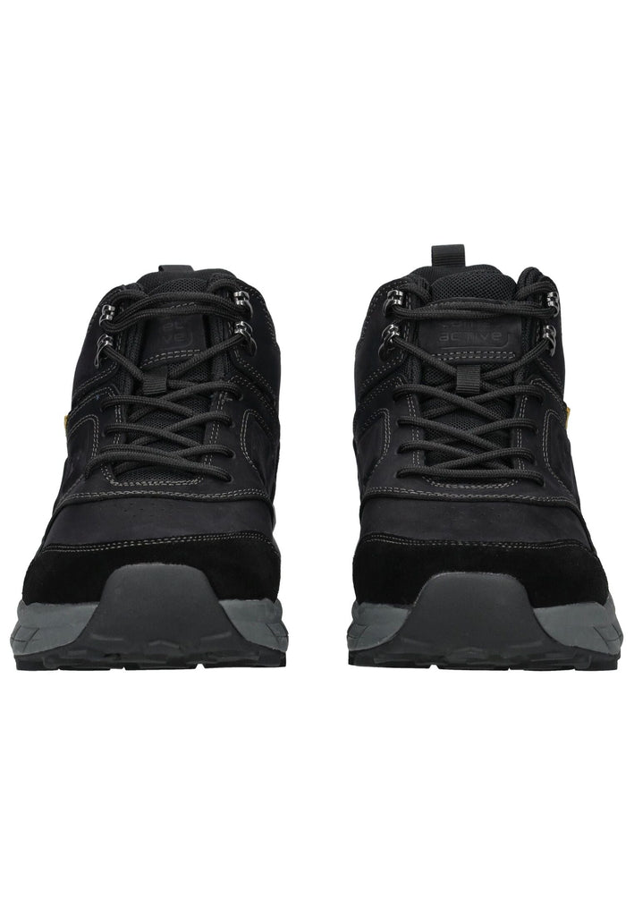 camel active Stiefelette Leder/Textil Schwarz