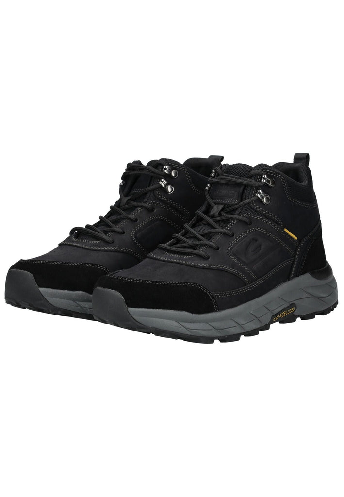 camel active Stiefelette Leder/Textil Schwarz