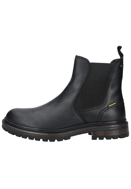 camel active Stiefelette Leder/Textil Schwarz