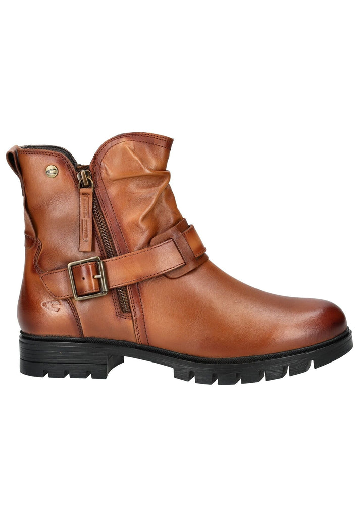 camel active Stiefelette Nappaleder Cognac