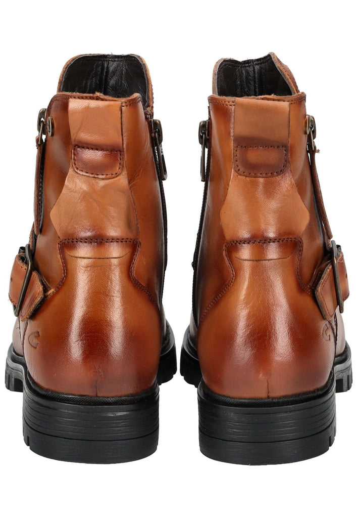 camel active Stiefelette Nappaleder Cognac