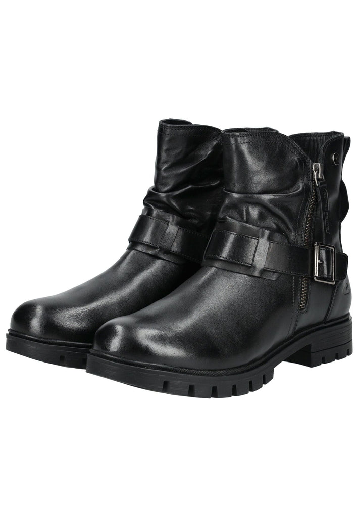camel active Stiefelette Nappaleder Schwarz