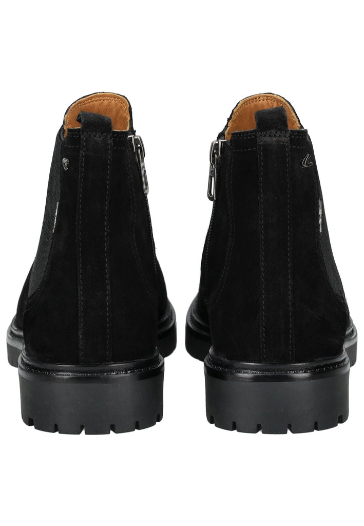 camel active Stiefelette Veloursleder/Textil Schwarz