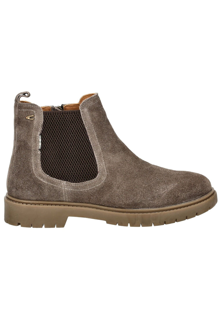 camel active Stiefelette Veloursleder/Textil Taupe