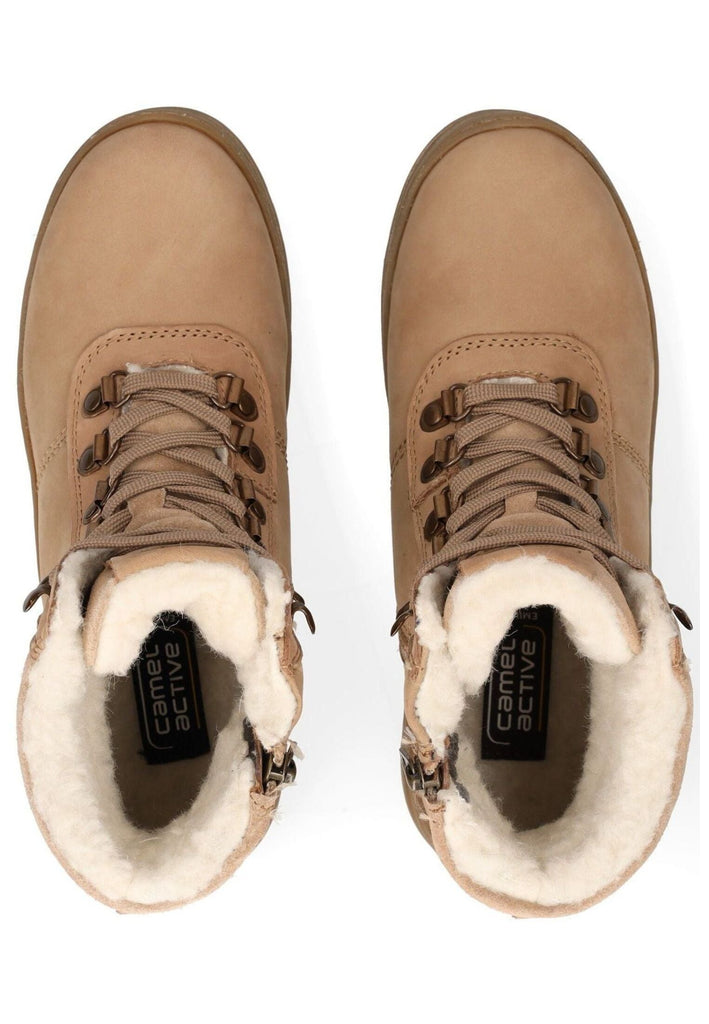 camel active Wanderschuhe Leder Sand Warmfutter