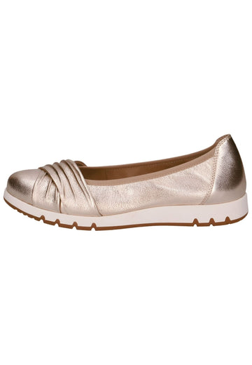Ballerinas Caprice Ballerinas Leder Gold