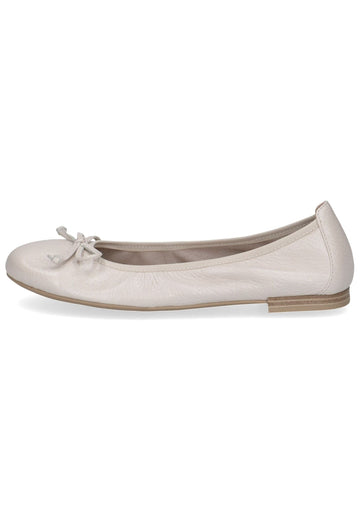 Ballerinas Caprice Ballerinas Leder Hellbeige