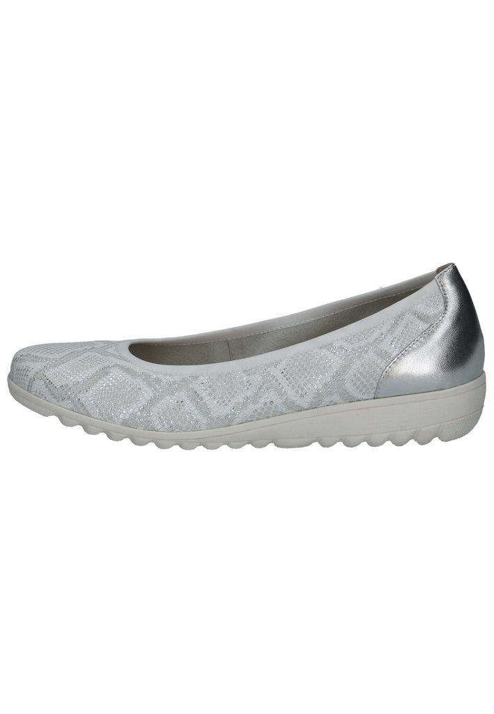 Ballerinas Caprice Ballerinas Leder Silber