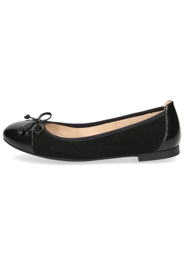 Ballerinas Caprice Ballerinas Leder/Synthetik Schwarz