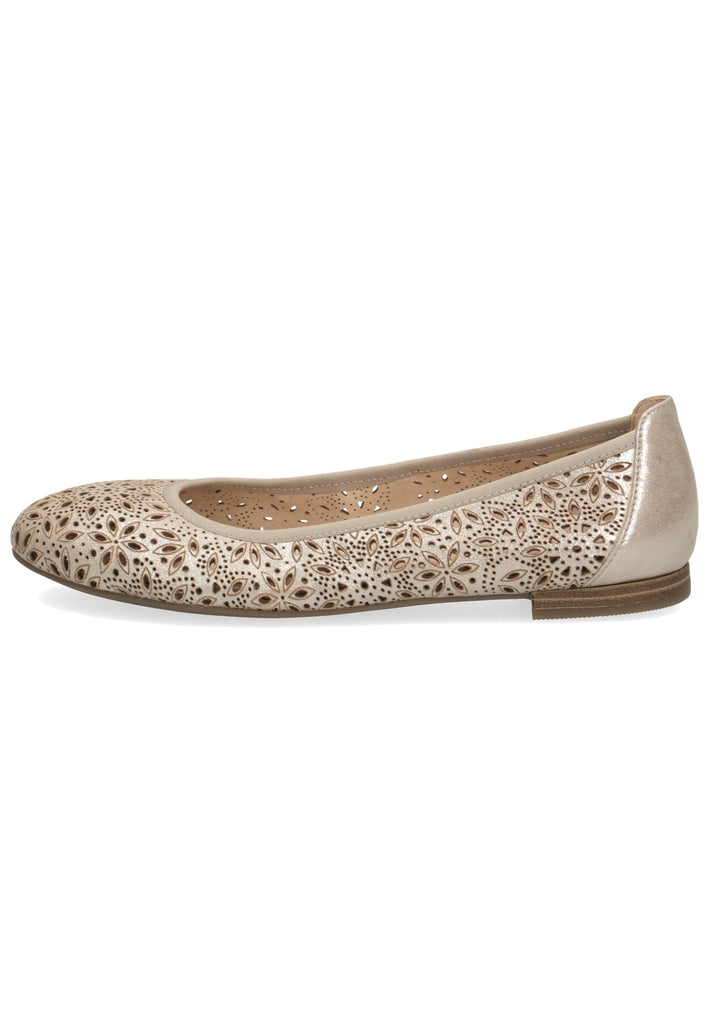 Ballerinas Caprice Ballerinas Leder Taupe
