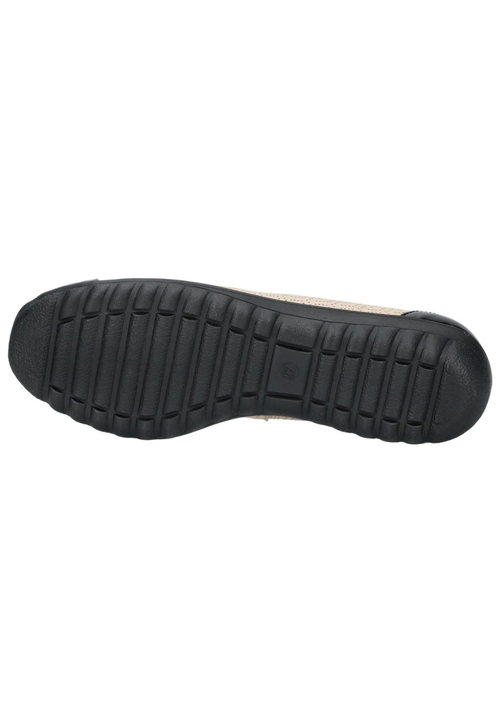 Caprice Ballerinas Leder Beige/Schwarz