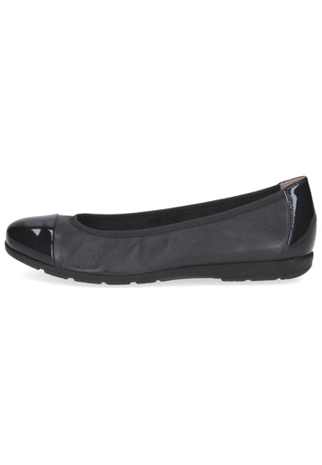 Caprice Ballerinas Leder Blau