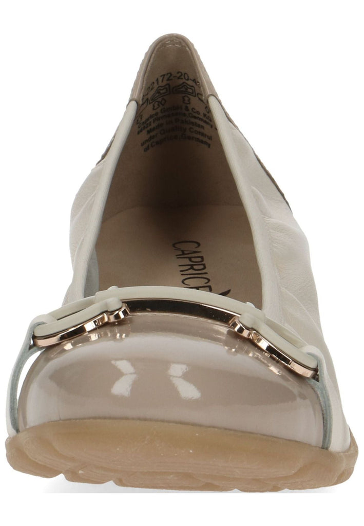 Caprice Ballerinas Leder Cream