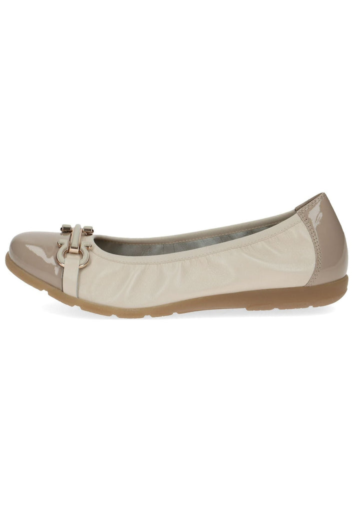 Caprice Ballerinas Leder Cream