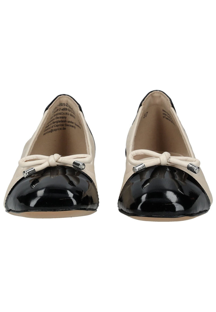 Caprice Ballerinas Leder Creme