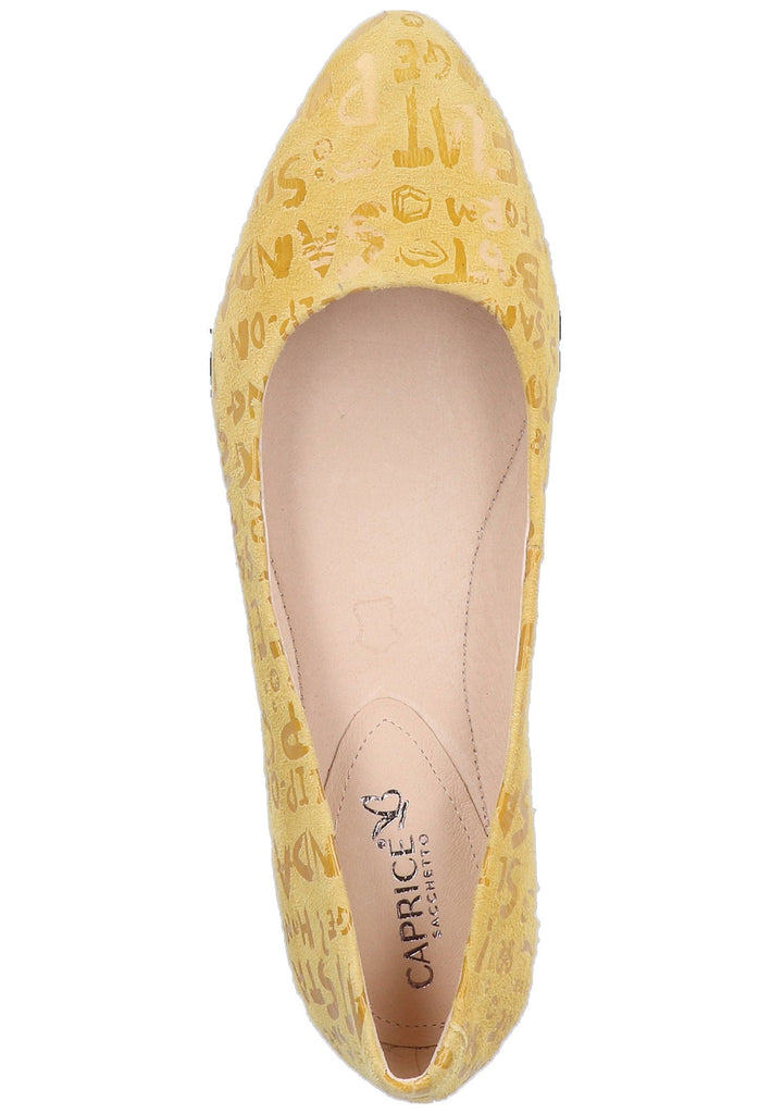 Caprice Ballerinas Leder Gelb