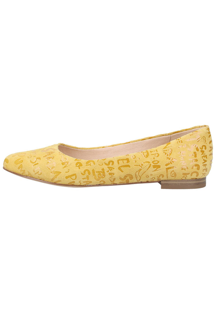 Caprice Ballerinas Leder Gelb