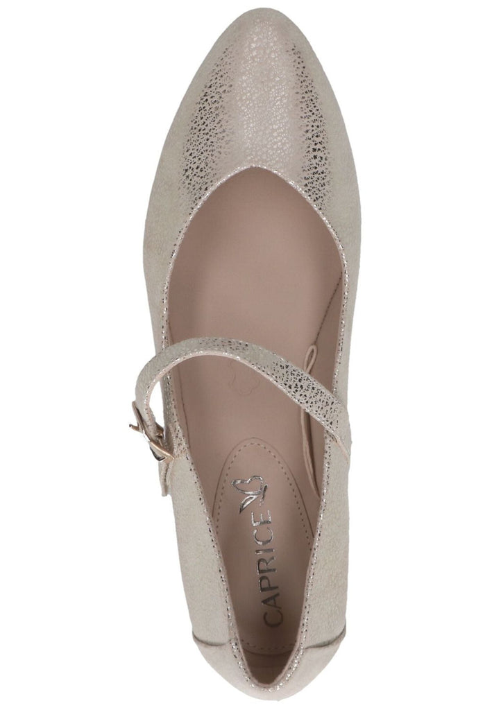 Caprice Ballerinas Leder Gold