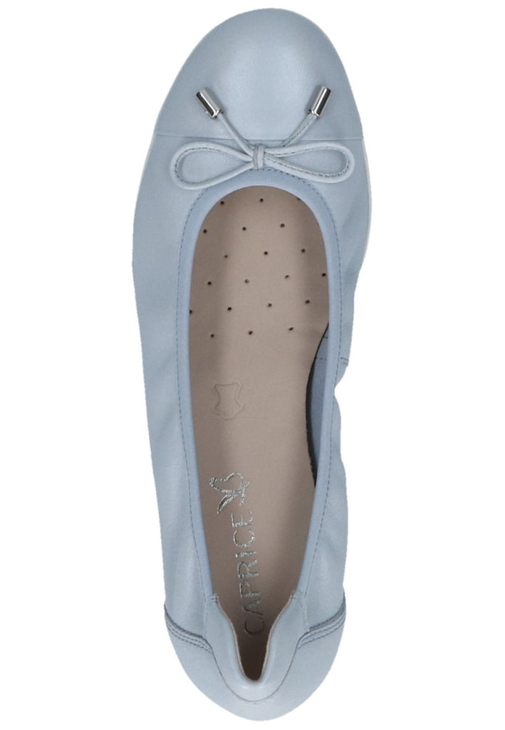 Caprice Ballerinas Leder Hellblau