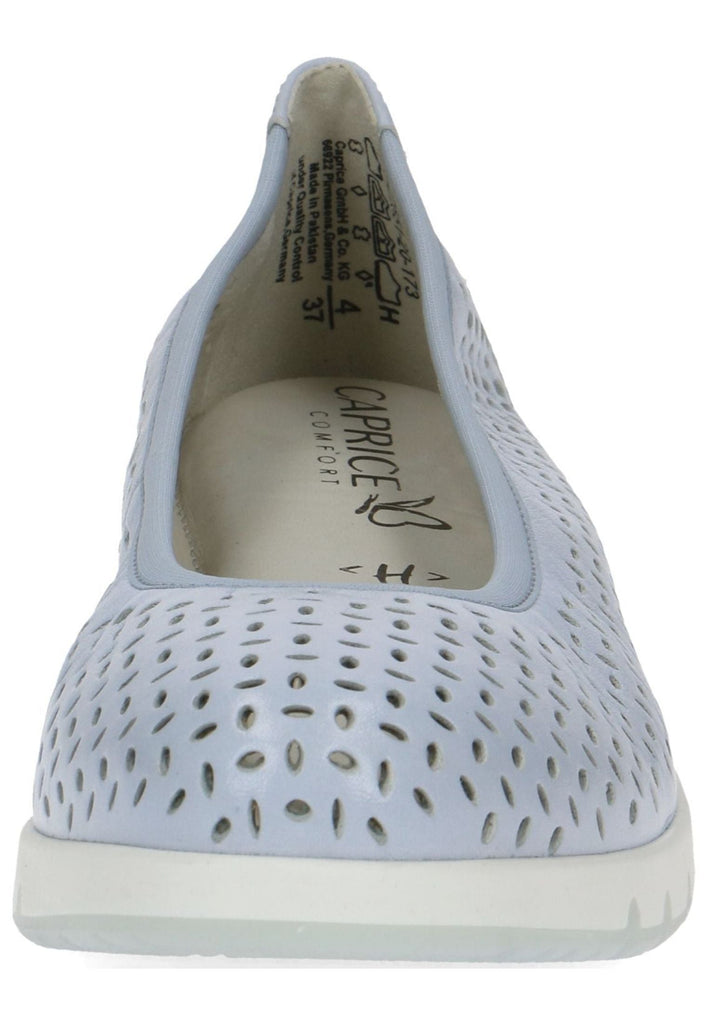Caprice Ballerinas Leder Hellblau