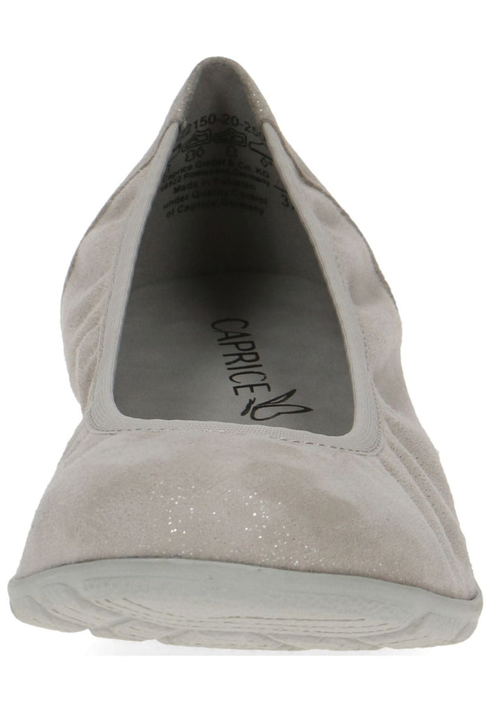 Caprice Ballerinas Leder Hellgrau