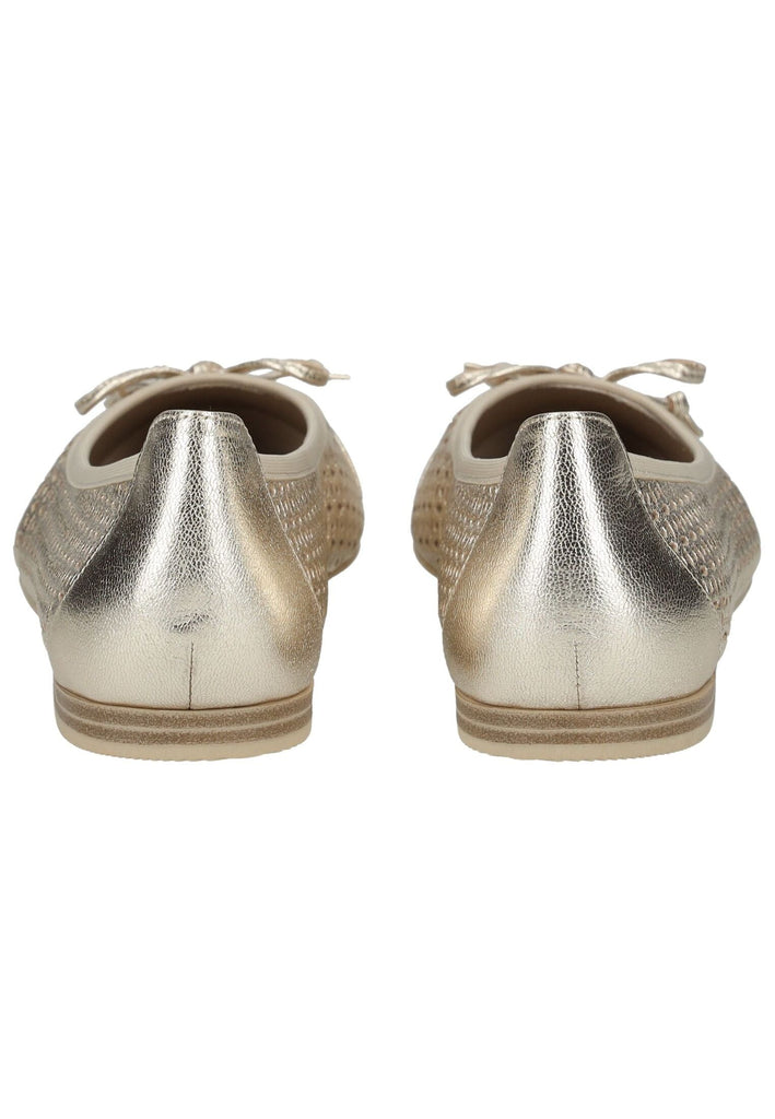 Caprice Ballerinas Leder Platin