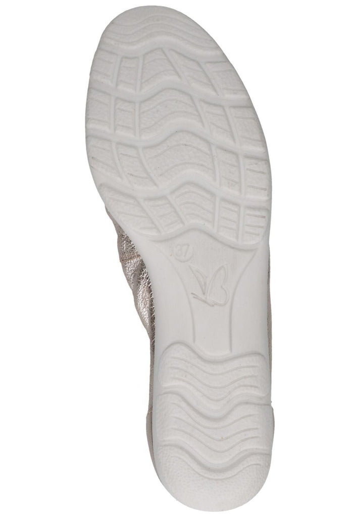 Caprice Ballerinas Leder Platin