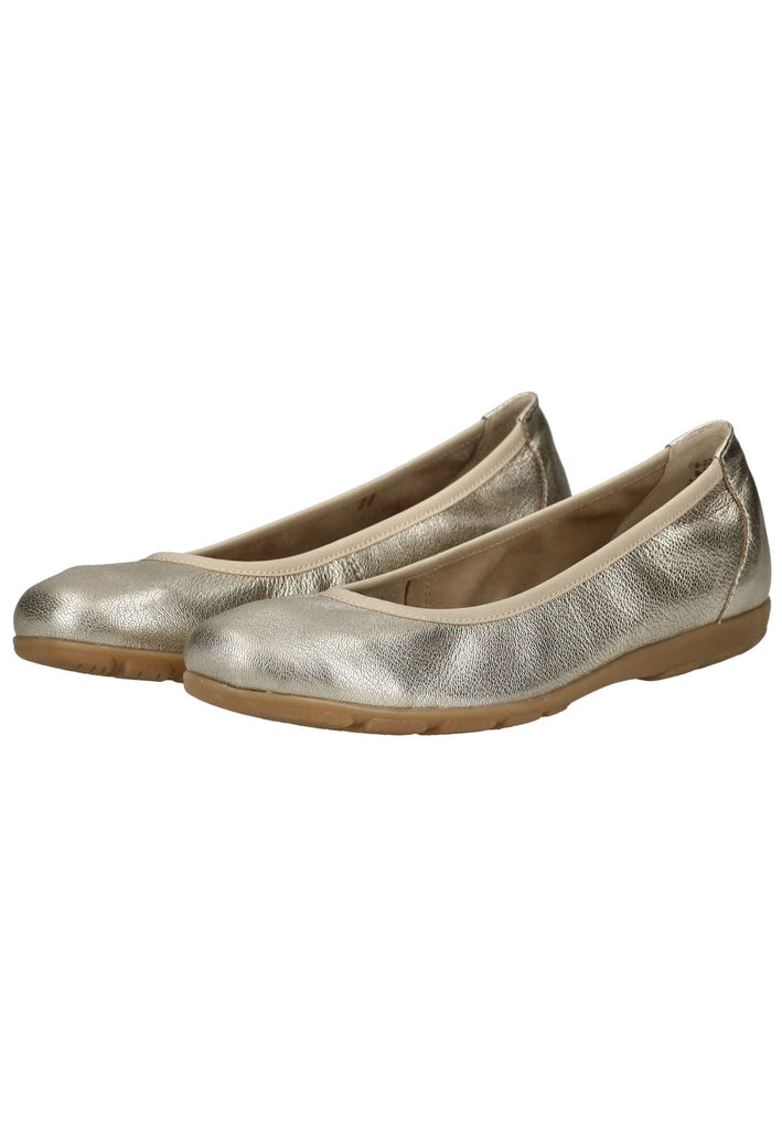 Caprice Ballerinas Leder Platin
