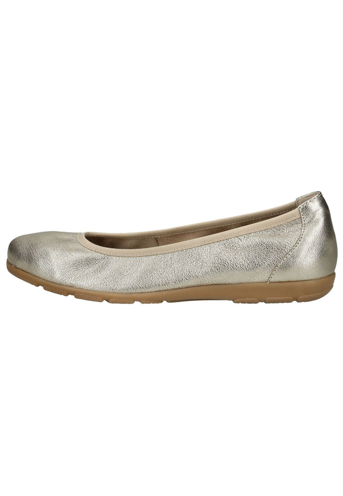 Caprice Ballerinas Leder Platin
