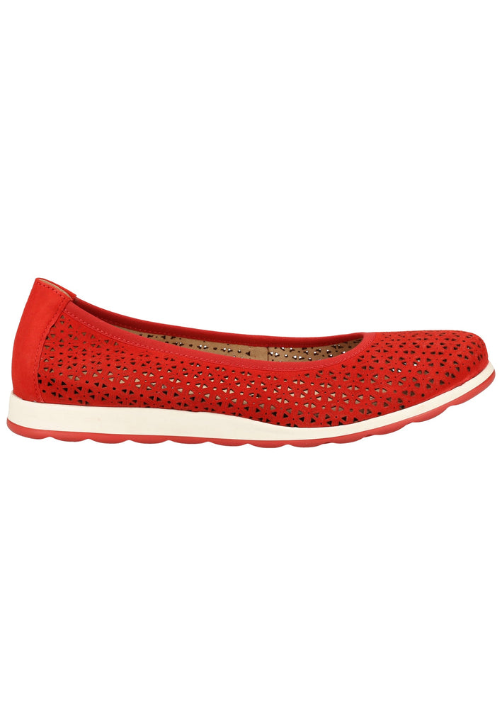 Caprice Ballerinas Leder Red